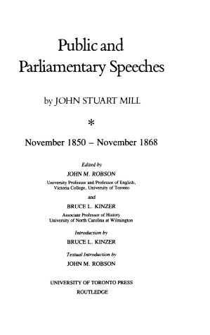 Book cover for Public and Parliamentary Speeches