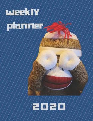 Book cover for 2020 Monthly Weekly Planner for Sock Monkey Lovers