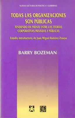 Book cover for Todas Las Organizaciones Son Publicas