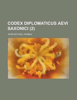 Book cover for Codex Diplomaticus Aevi Saxonici (2)