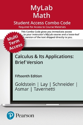 Book cover for Mylab Math with Pearson Etext -- 24-Month Combo Access Card -- For Brief Calculus & Its Applications