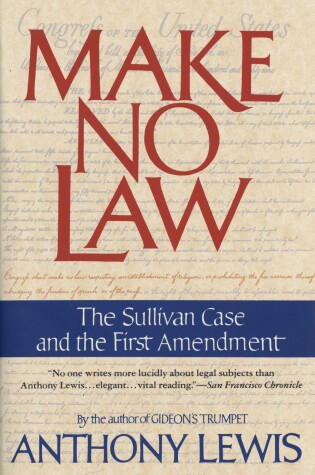 Cover of Make No Law