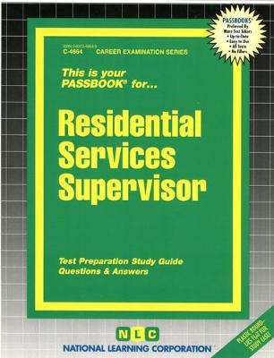 Book cover for Residential Services Supervisor