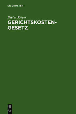 Cover of Gerichtskostengesetz