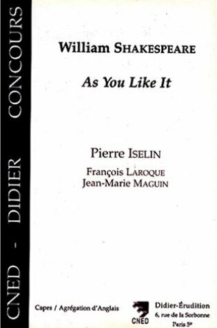 Cover of William Shakespeare - 'as You Like It'