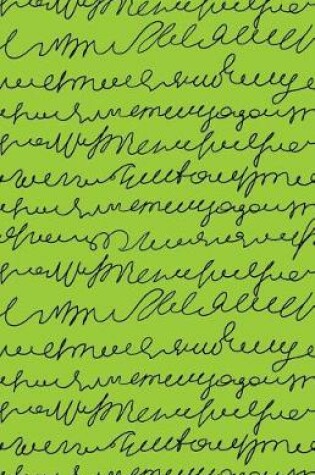 Cover of Journal Notebook Scribbly Writing Black and Green