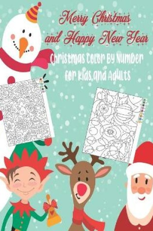 Cover of Christmas Color By Number for Kids and Adults