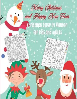 Book cover for Christmas Color By Number for Kids and Adults