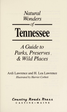 Book cover for Natural Wonders of Tennessee