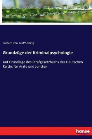 Cover of Grundzüge der Kriminalpsychologie