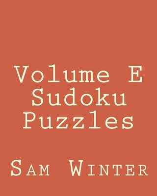 Book cover for Volume E Sudoku Puzzles