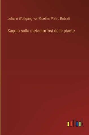 Cover of Saggio sulla metamorfosi delle piante