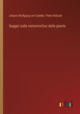 Book cover for Saggio sulla metamorfosi delle piante