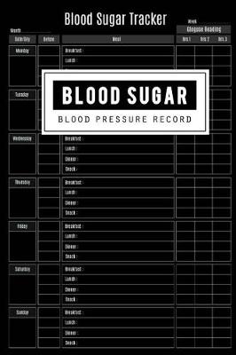 Book cover for Blood Sugar & Blood Pressure Record