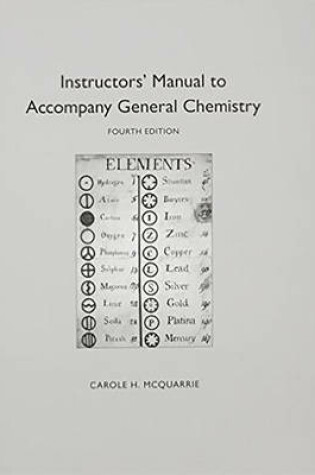 Cover of Instructor's Manual to Accompany General Chemistry
