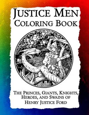 Book cover for Justice Men Coloring Book