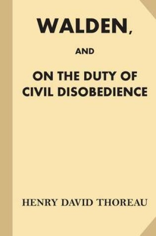Cover of Walden, and On The Duty of Civil Disobedience (Fine Print)