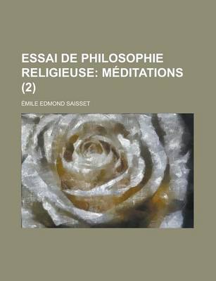 Book cover for Essai de Philosophie Religieuse (2)