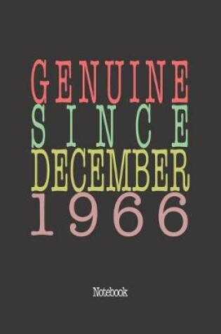 Cover of Genuine Since December 1966