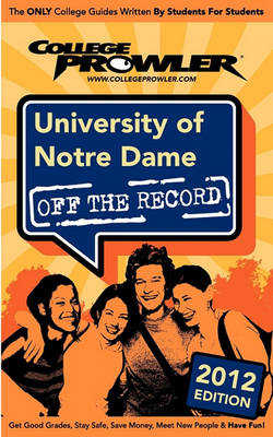 Book cover for University of Notre Dame 2012