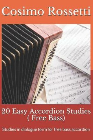 Cover of 20 Easy Accordion Studies ( Free Bass)
