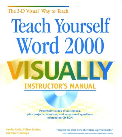 Book cover for Teach Yourself Word 2000 Visually Instructor's Man Ual