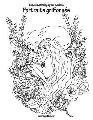 Cover of Livre de coloriage pour adultes Portraits griffonnés 2