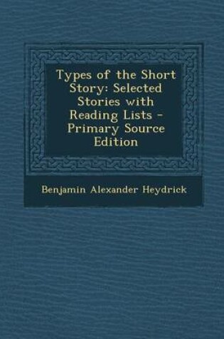 Cover of Types of the Short Story