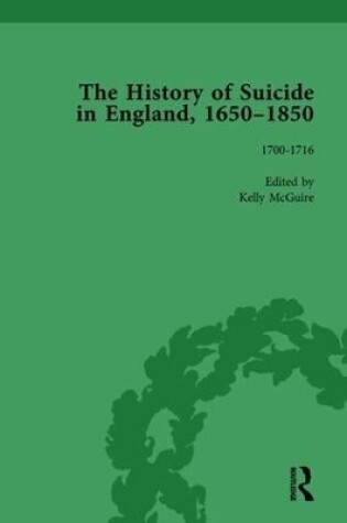 Cover of The History of Suicide in England, 1650-1850, Part I Vol 3