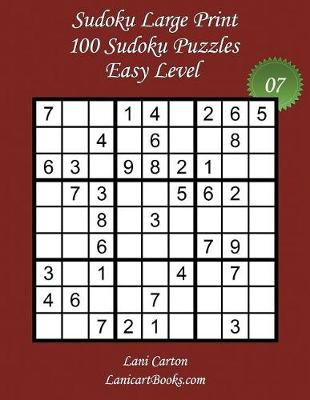 Book cover for Sudoku Large Print - Easy Level - N°7