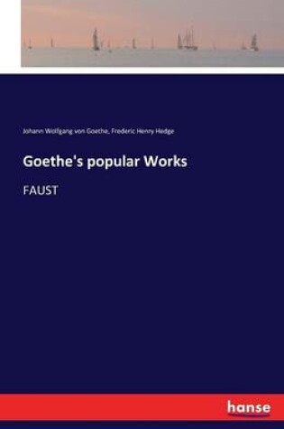 Cover of Goethe's popular Works