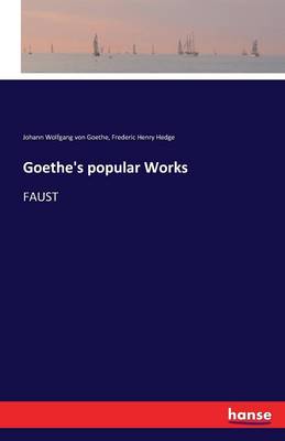 Book cover for Goethe's popular Works