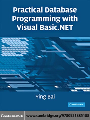Book cover for Practical Database Programming with Visual Basic.NET