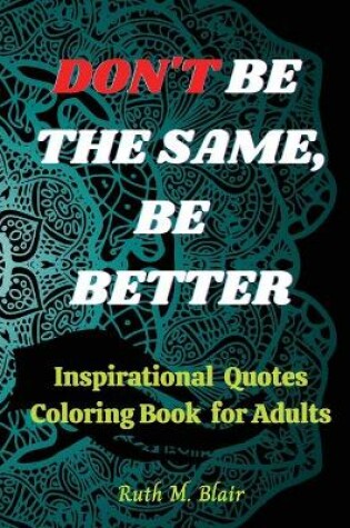 Cover of Inspirational Quotes Coloring Book