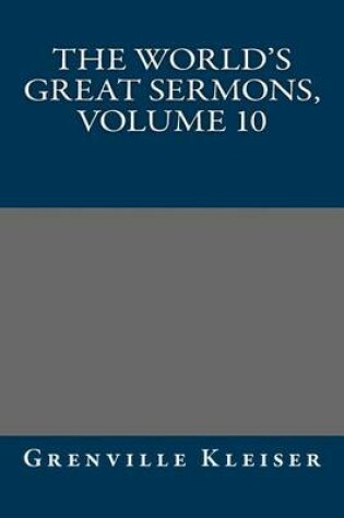 Cover of The World's Great Sermons, Volume 10