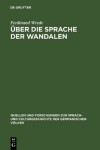 Book cover for UEber Die Sprache Der Wandalen