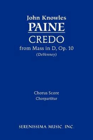 Cover of Credo (from Mass, Op. 10) - Chorus Score