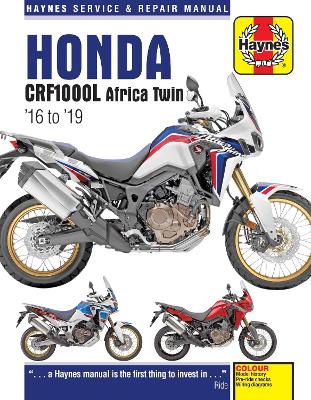 Book cover for Honda CRF1000L Africa Twin Service & Repair Manual (2016 to 2018)