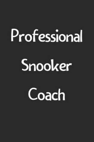 Cover of Professional Snooker Coach