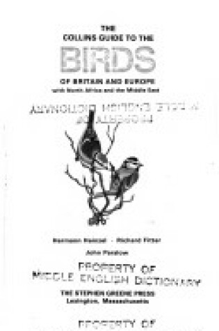 Cover of The Collins Guide to the Birds of Britain and Europe
