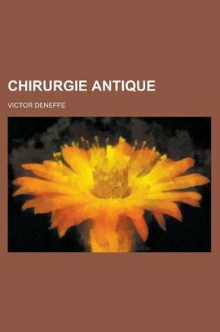 Cover of Chirurgie Antique