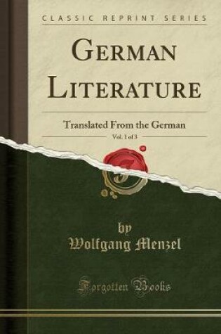 Cover of German Literature, Vol. 1 of 3