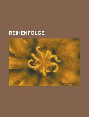 Book cover for Reihenfolge