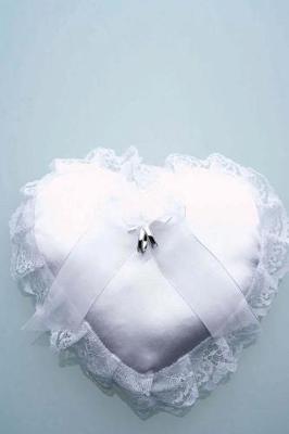 Book cover for Wedding Journal Ring Bearer Heart Pillow