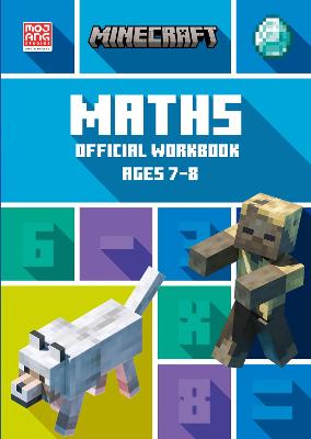 Book cover for Minecraft Maths Ages 7-8