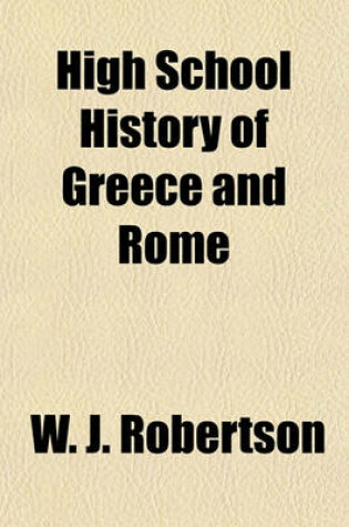 Cover of High School History of Greece and Rome