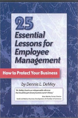 Cover of 25 Essential Lessons for Employee Management