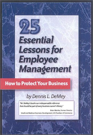 Book cover for 25 Essential Lessons for Employee Management