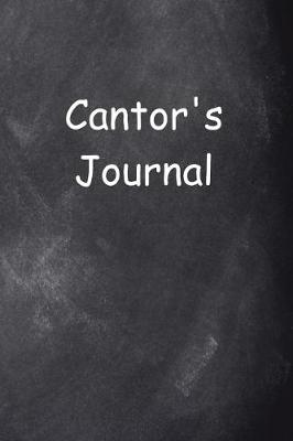 Book cover for Cantor's Journal Chalkboard Design