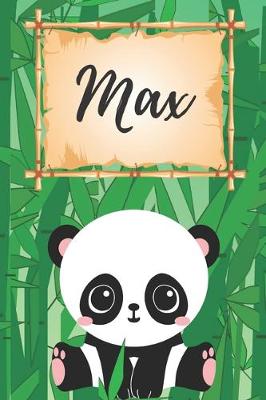 Book cover for Max Notizbuch Panda / Malbuch / Kritzelbuch / Tagebuch / Journal / DIN A5 / Geschenke